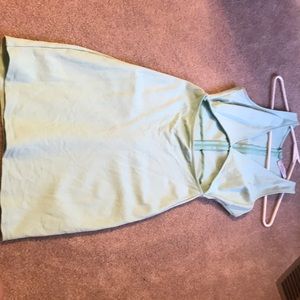 Teal cut out dress
